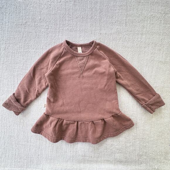 Childhoods Brown Peplum Sweatshirt VGUC 18-24mo - Picture 1 of 5